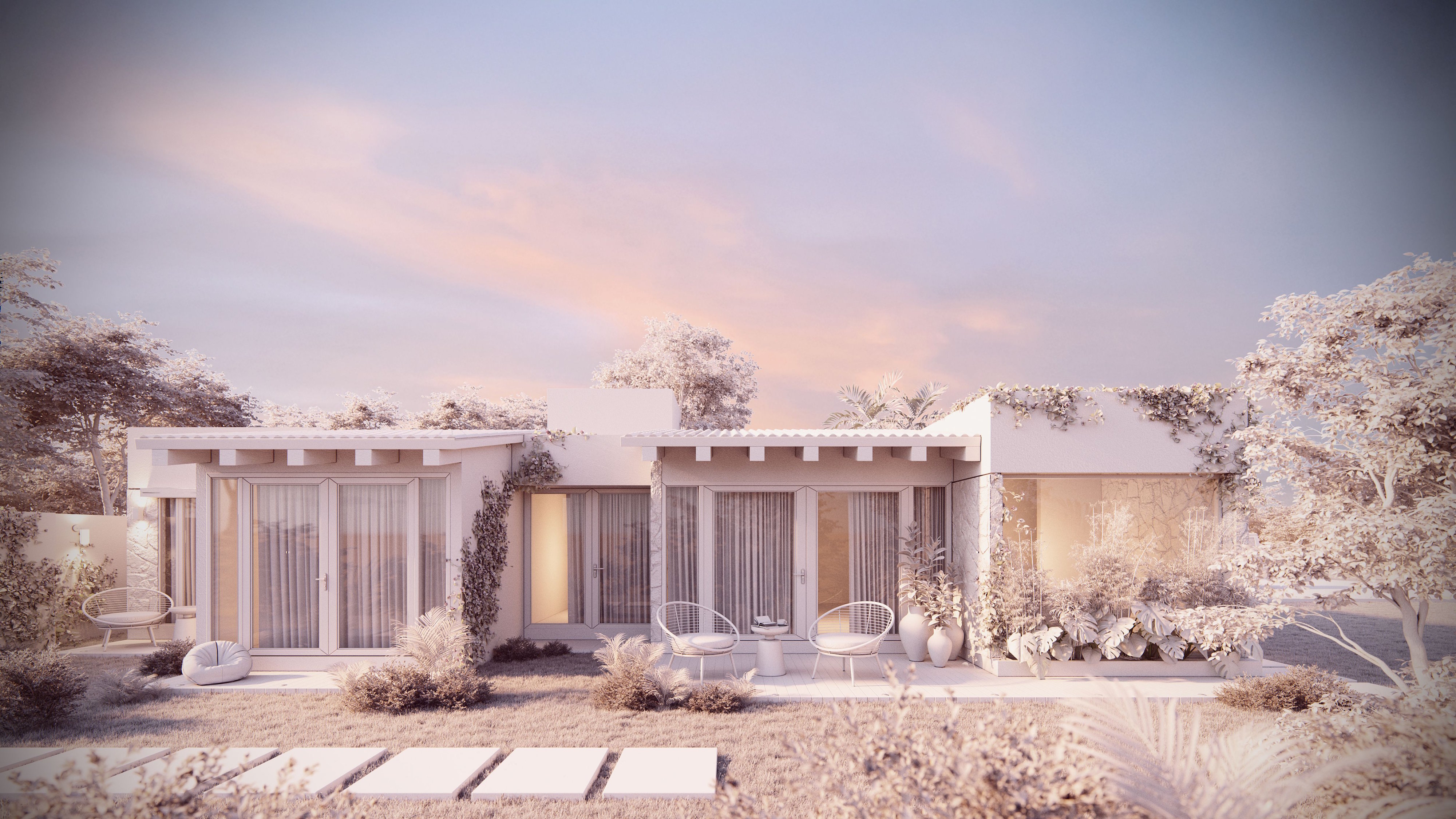 Casa GN Fachada Interior OM